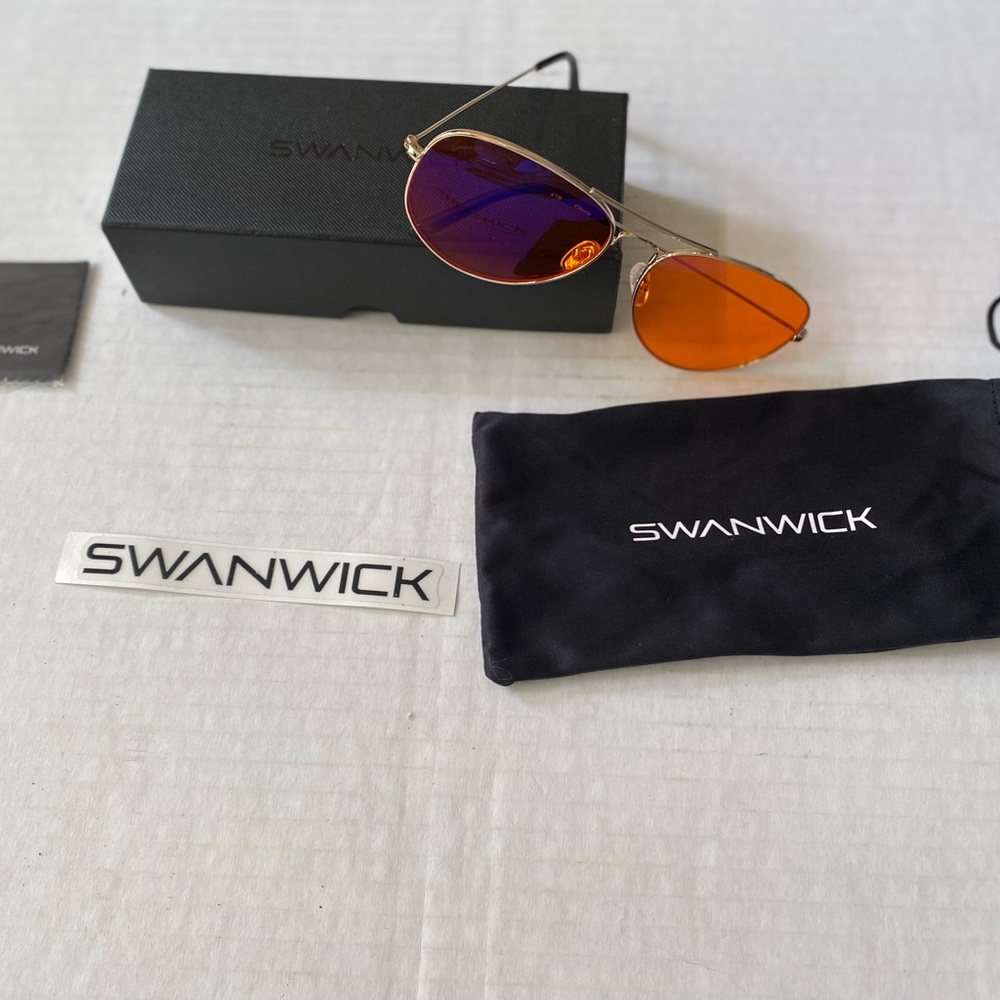 NWT Swanwick Night Swannies Large Aviator - Picture 12 of 16
